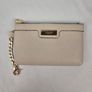 Dune London Baige With Gold Accents Change Coin Purse. 5 Inches